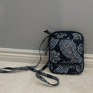 A blue designed Vera Bradley purse